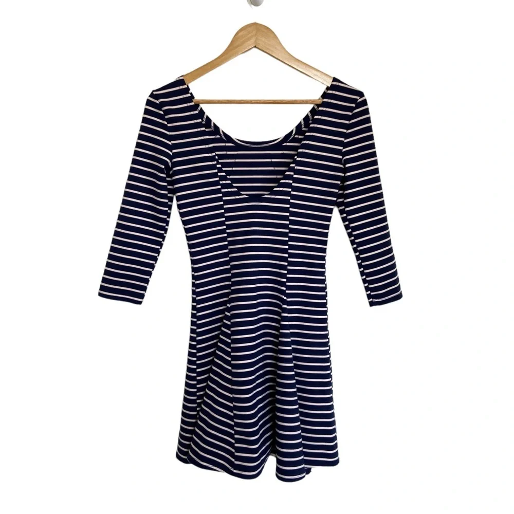Free People Lace Striped Skaters Dress